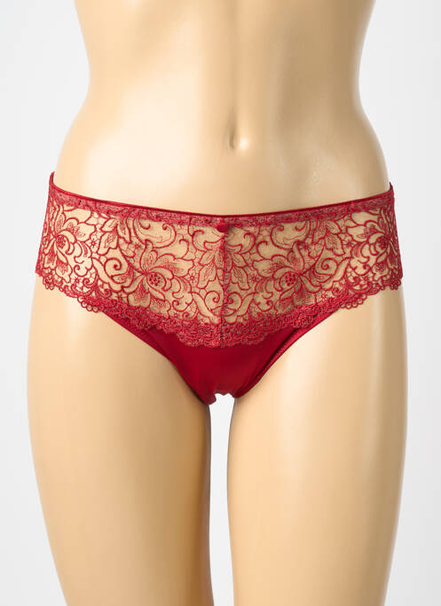 Culotte tissage satiné rouge AUBADE femme