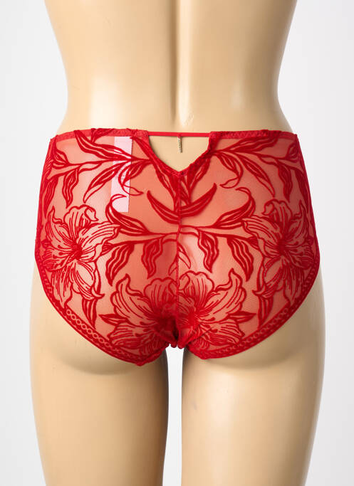 Culotte haute bi-matiére rouge AUBADE femme