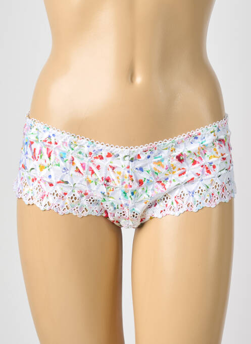 Tanga tissage satiné blanc AUBADE femme