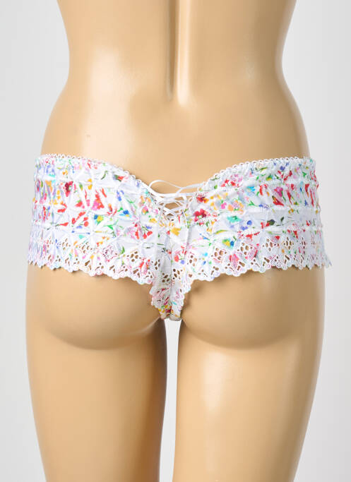 Tanga tissage satiné blanc AUBADE femme