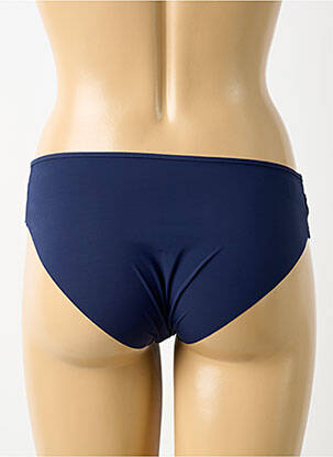 Culotte effet matière satinée bleu fonce SIMONE PERELE femme