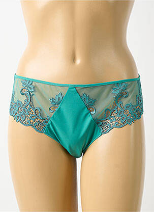 Culotte effet matière satinée bleu SIMONE PERELE femme