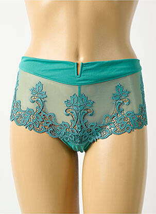 Shorty effet matière satinée bleu SIMONE PERELE femme