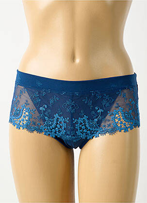 Shorty broderie bleu fonce SIMONE PERELE femme