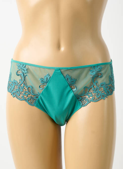 Culotte effet matière satinée bleu SIMONE PERELE femme