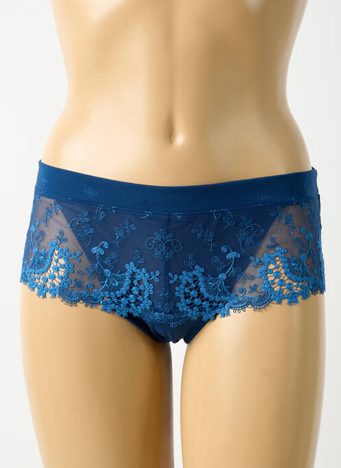 Shorty broderie bleu fonce SIMONE PERELE femme