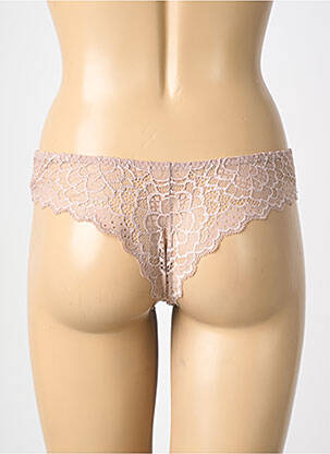 Tanga tissage dentelle beige SIMONE PERELE femme