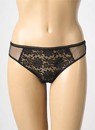 Tanga broderie noir SIMONE PERELE femme