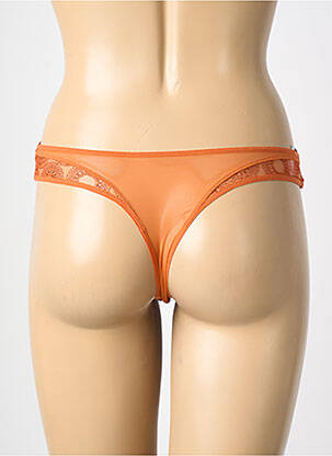 Tanga broderie orange SIMONE PERELE femme