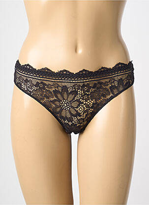 Tanga broderie noir SIMONE PERELE femme