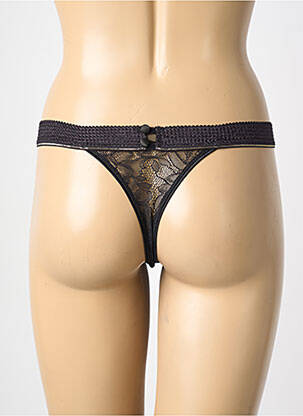 Tanga stretch noir SIMONE PERELE femme