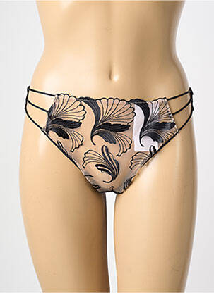 Tanga tissage tulle noir SIMONE PERELE femme