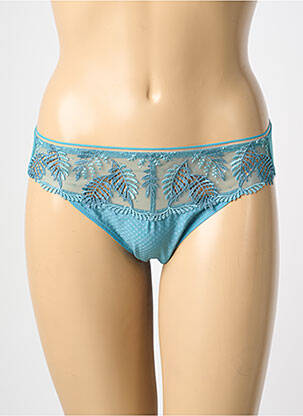 Tanga broderie bleu SIMONE PERELE femme