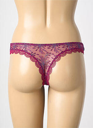 Tanga broderie violet SIMONE PERELE femme