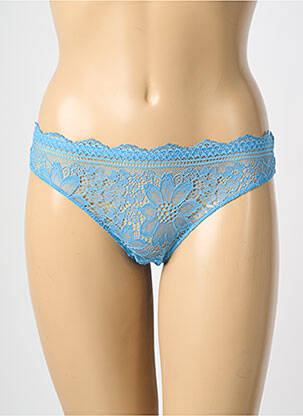 Tanga broderie bleu SIMONE PERELE femme