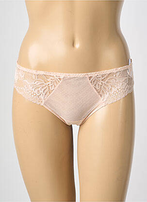 Tanga effet matière satinée beige SIMONE PERELE femme