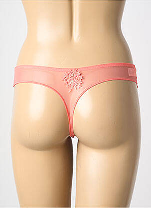 Tanga broderie rose SIMONE PERELE femme