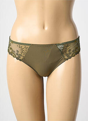 Tanga broderie vert SIMONE PERELE femme