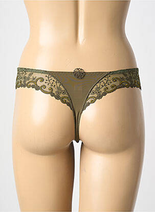 Tanga broderie vert SIMONE PERELE femme