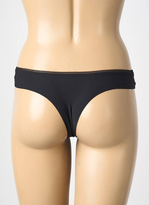 Tanga broderie noir SIMONE PERELE femme