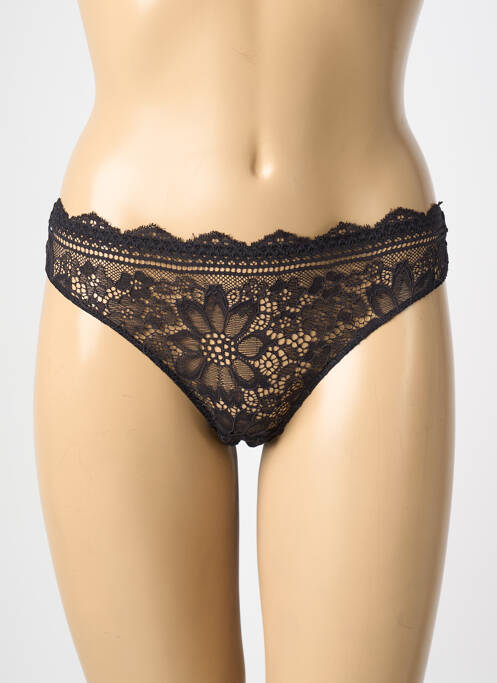 Tanga broderie noir SIMONE PERELE femme