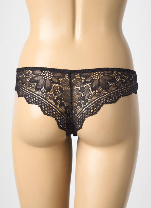 Tanga broderie noir SIMONE PERELE femme