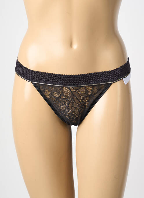 Tanga stretch noir SIMONE PERELE femme