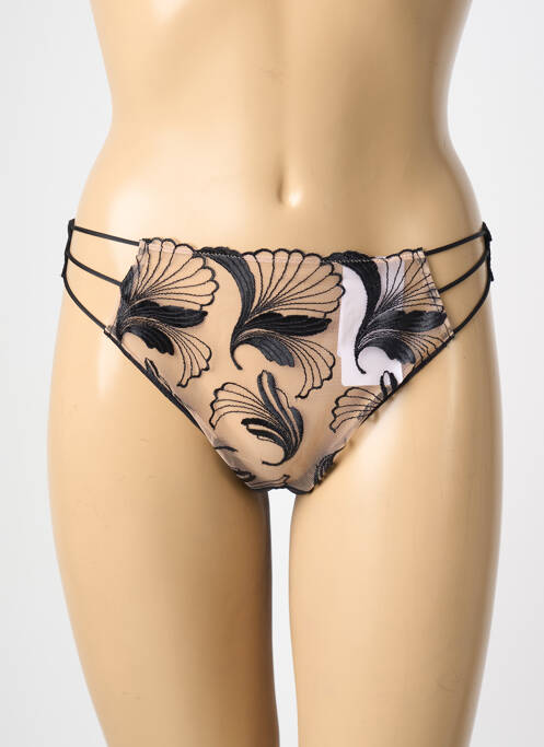 Tanga tissage tulle noir SIMONE PERELE femme