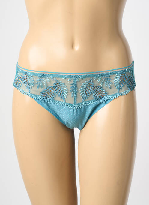 Tanga broderie bleu SIMONE PERELE femme