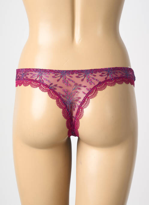 Tanga broderie violet SIMONE PERELE femme