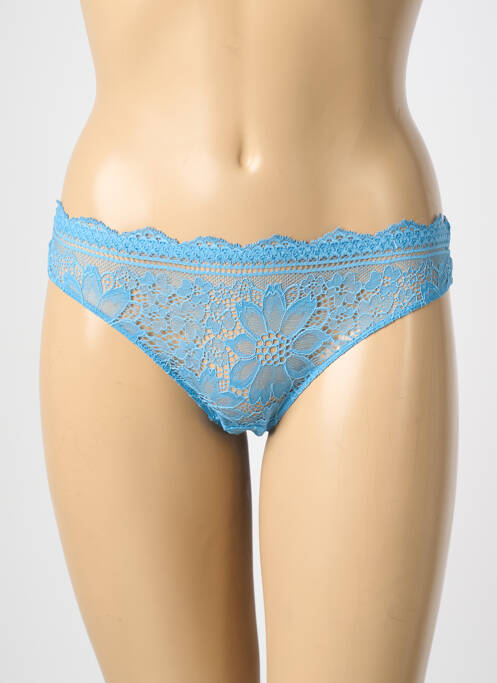 Tanga broderie bleu SIMONE PERELE femme