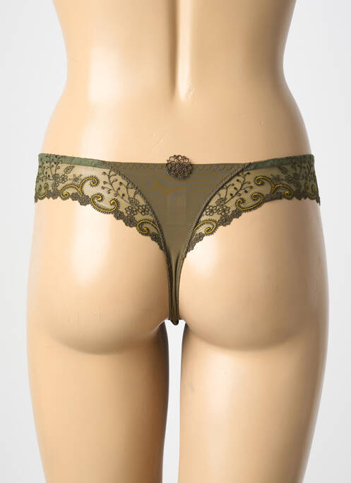Tanga vert SIMONE PERELE femme