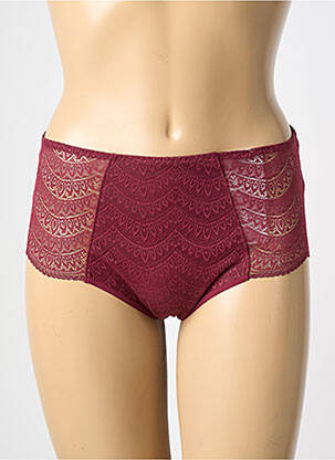 Culotte tissage satiné rouge fonce SIMONE PERELE femme
