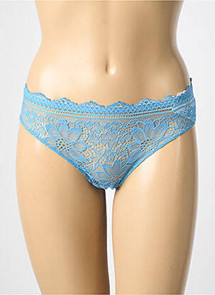 Culotte tissage satiné bleu SIMONE PERELE femme