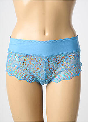 Shorty effet matière satinée bleu SIMONE PERELE femme