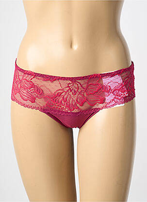 Shorty effet matière satinée rouge SIMONE PERELE femme