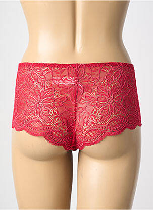 Shorty effet matière satinée rouge SIMONE PERELE femme