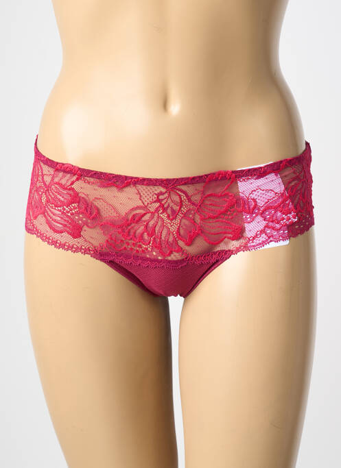 Shorty effet matière satinée rouge SIMONE PERELE femme
