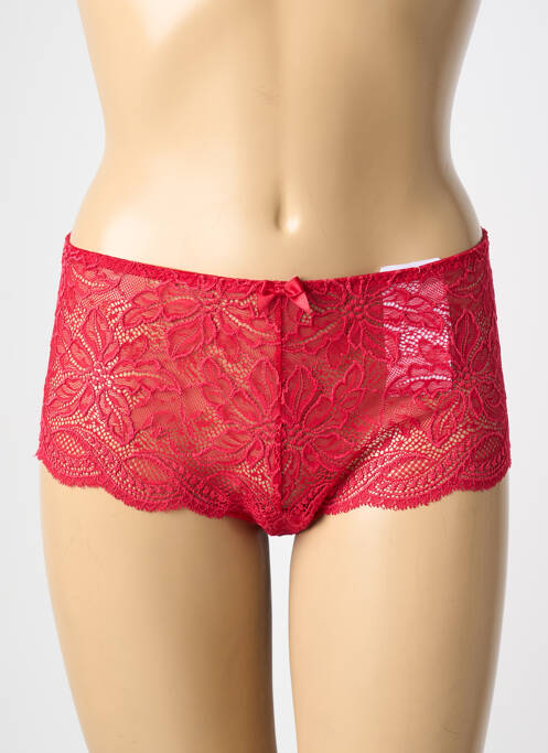 Shorty effet matière satinée rouge SIMONE PERELE femme