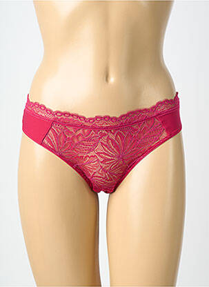 Culotte tissage dentelle rose SIMONE PERELE femme