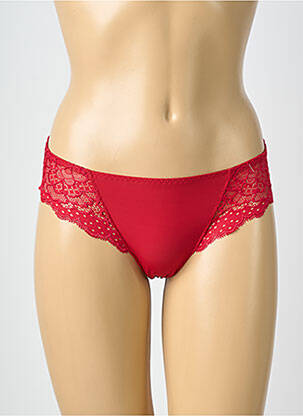 Shorty bi-matiére rouge SIMONE PERELE femme