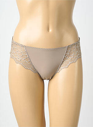 Shorty tissage satiné gris SIMONE PERELE femme