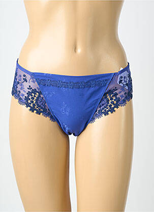 Shorty tissage satiné bleu SIMONE PERELE femme