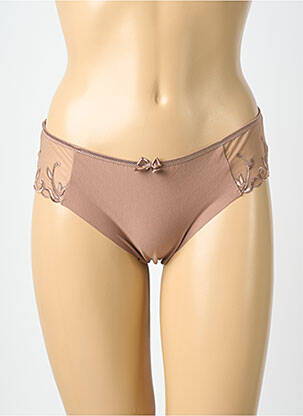 Culotte tissage satiné marron SIMONE PERELE femme
