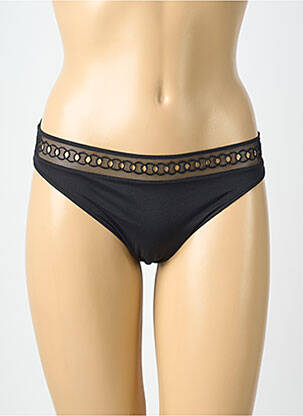 Culotte tissage satiné noir MARIE JO femme