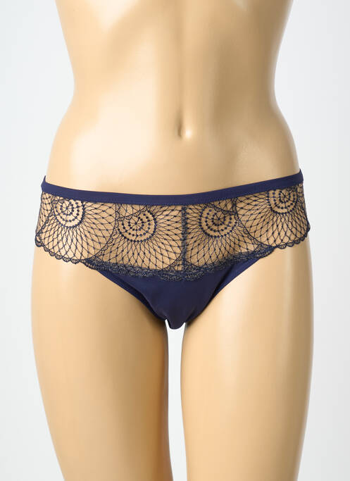 Shorty bi-matiére bleu SIMONE PERELE femme