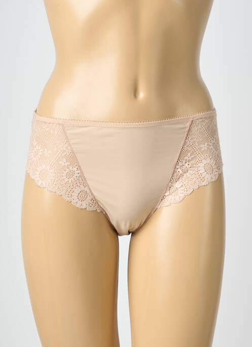 Shorty bi-matiére beige SIMONE PERELE femme