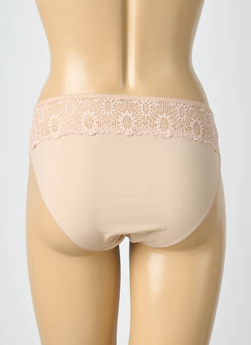 Shorty bi-matiére beige SIMONE PERELE femme