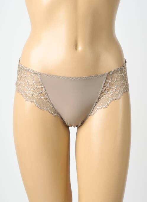 Shorty bi-matiére gris SIMONE PERELE femme