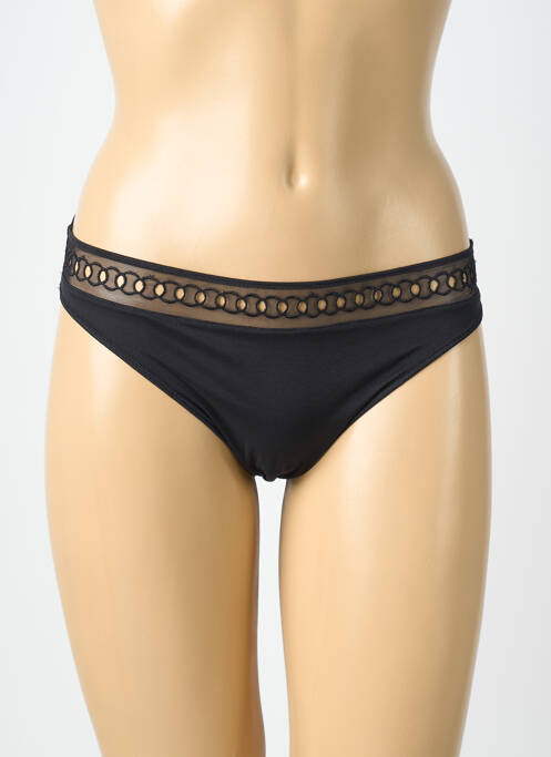 Culotte tissage satiné noir MARIE JO femme
